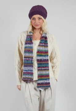 Textile Wool Scarf in Iris