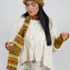 Textile Wool Scarf in Olive