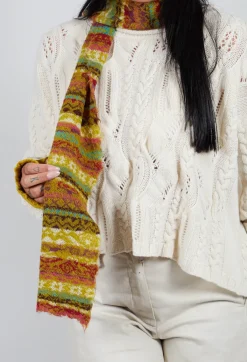 Textile Wool Scarf in Olive