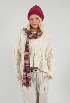 Textile Wool Scarf in Orchid