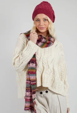 Textile Wool Scarf in Orchid