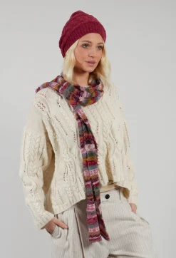 Textile Wool Scarf in Orchid
