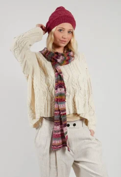 Textile Wool Scarf in Orchid