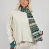 Textile Wool Scarf in Turquoise