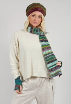 Textile Wool Scarf in Turquoise