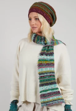 Textile Wool Scarf in Turquoise