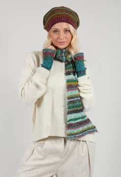 Textile Wool Scarf in Turquoise