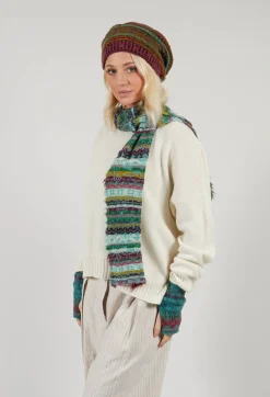 Textile Wool Scarf in Turquoise