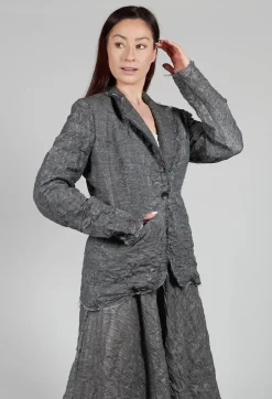 Textured Blazer in Grey