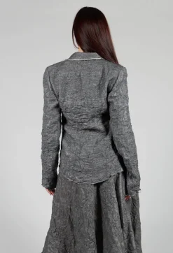 Textured Blazer in Grey