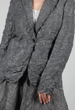 Textured Blazer in Grey