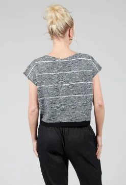 Textured Boxy Jumper in Black