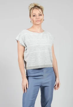 Textured Boxy Jumper in Mastic