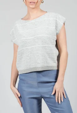 Textured Boxy Jumper in Mastic