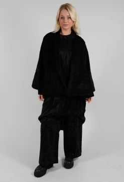 Textured Cape in Black