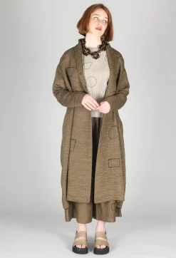 Textured Geometric Coat in Ciocca