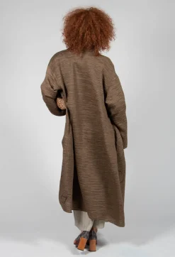 Textured Geometric Coat in Ciocca