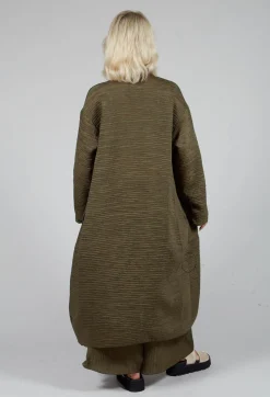 Textured Geometric Coat in Ciocca