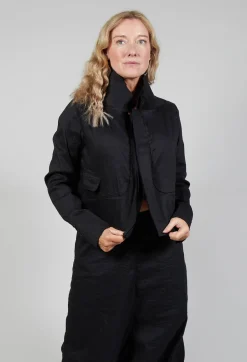 Textured Jacket in Black