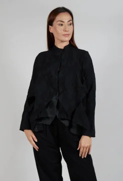 Textured Jacket in Black