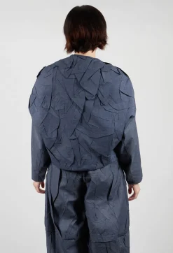 Textured Jacket in Blue