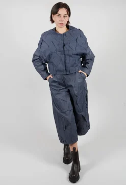 Textured Jacket in Blue