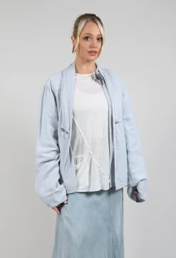 Textured Jacket in Original Cool Blue