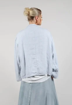 Textured Jacket in Original Cool Blue