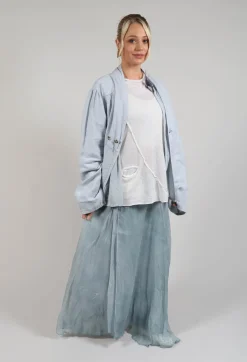 Textured Jacket in Original Cool Blue