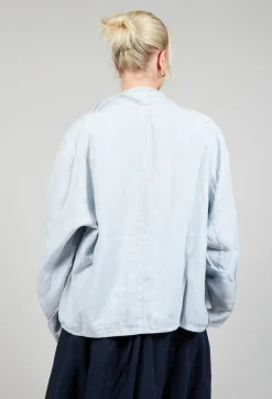 Textured Jacket in Original Cool Blue