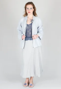 Textured Jacket in Original Cool Blue