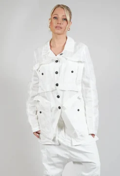 Textured Jacket in Starwhite