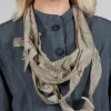 Textured Long Necklace in Euca