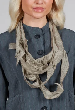 Textured Long Necklace in Euca