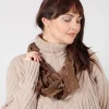 Textured Long Necklace in Ciocco