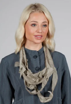 Textured Long Necklace in Euca