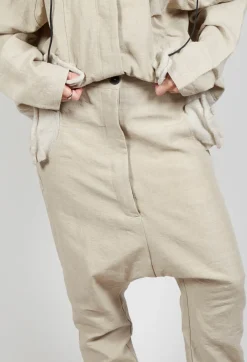 Textured Straight Leg Trousers in Eraser Mel