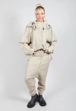 Textured Straight Leg Trousers in Eraser Mel