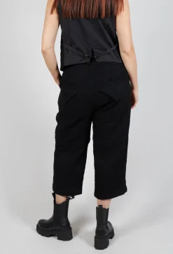 Textured Trousers in Black