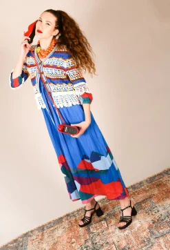 Theatral Dress in Bleu and Petr