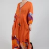 Theatral Dress in Orange