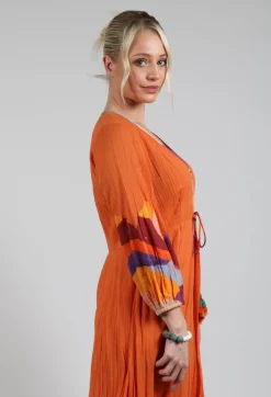Theatral Dress in Orange