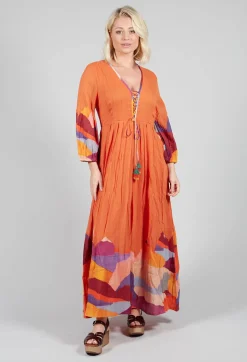 Theatral Dress in Orange