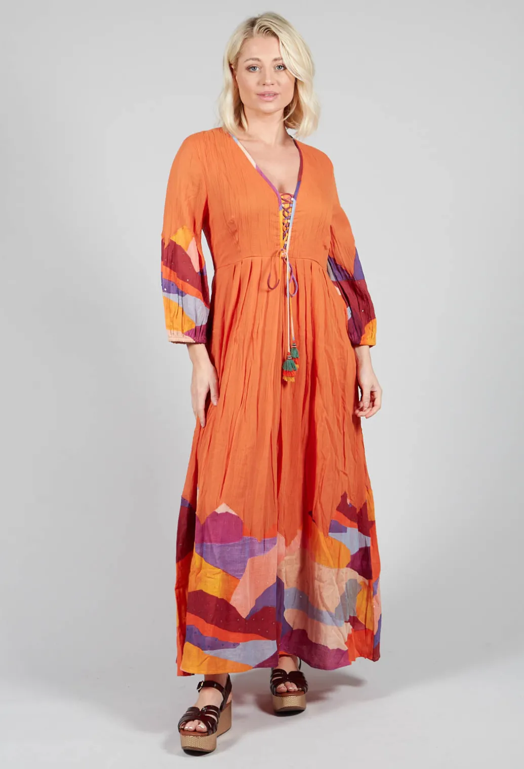 Theatral Dress in Orange