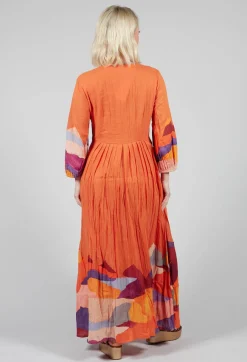 Theatral Dress in Orange