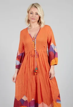 Theatral Dress in Orange