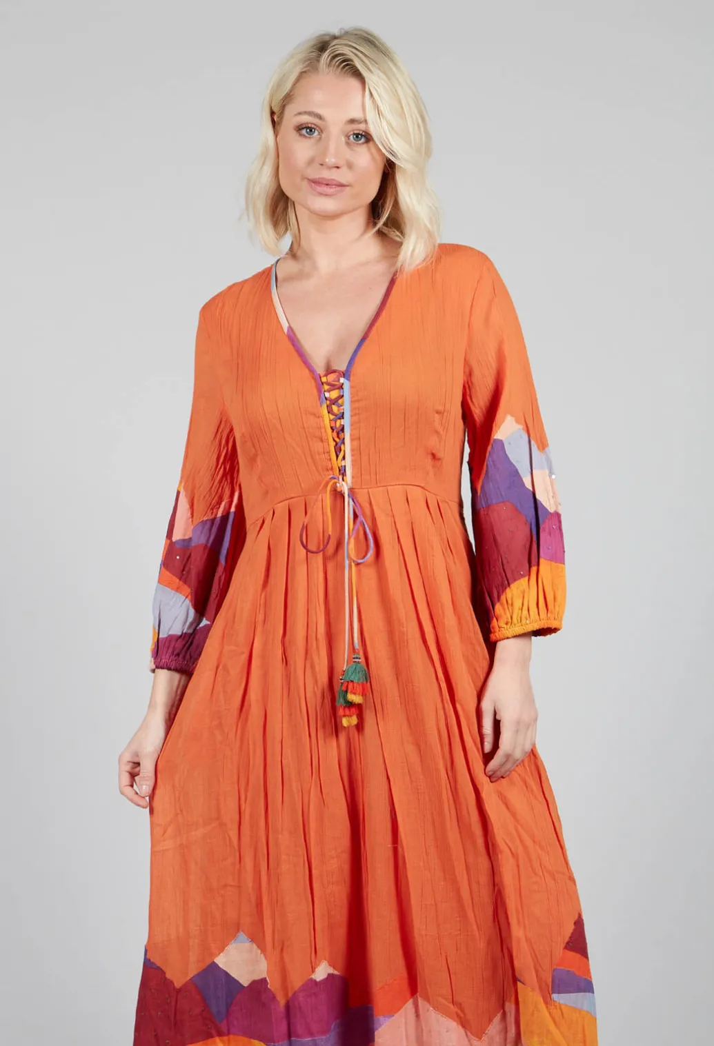 Theatral Dress in Orange