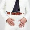 Thick Belt in Cognac