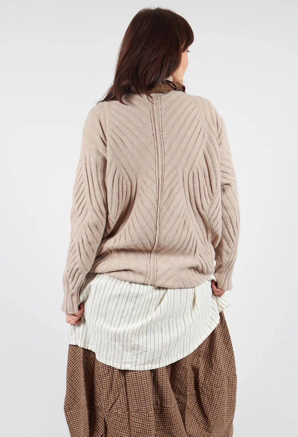 Thick Knit Jumper in Beige