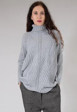 Thick Knit Jumper in Grey